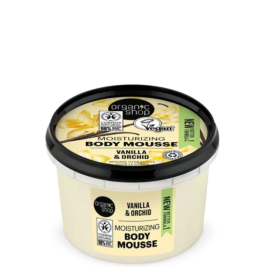 Organic Shop Testápoló Mousse - vanília és orchidea 250ml