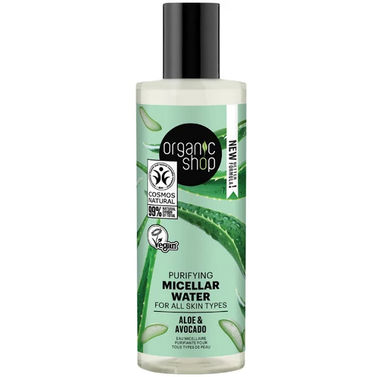 Organic Shop Tisztító micellás víz aloe verával és avokádóval 150ml
