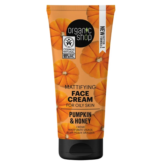 Organic Shop Mattító arckrém tökmagolajjal és mézzel 50ml