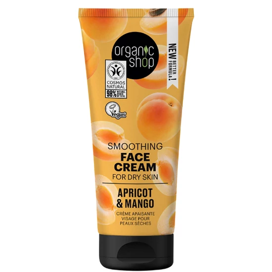 Organic Shop Kisimító arckrém sárgabarackkal és mangóval 50ml