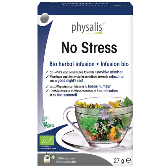 Physalis Bio Herbal Infusion - No Stress - Relaxálást segítő tea, 20 filter x 1,35g (27g)