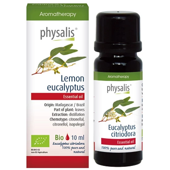 Physalis Citromos Eukaliptusz (Eucalyptus citriodora) illóolaj - bio 10ml