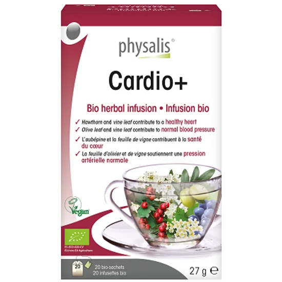 Physalis Bio Herbal Infusion - Cardio+ tea, 20 filter x 1,35g (27g)