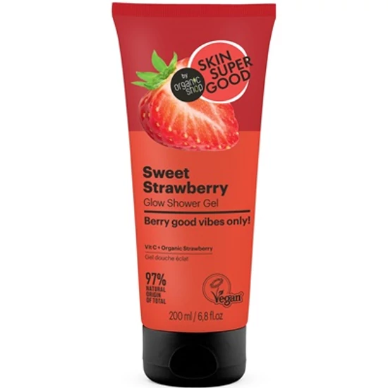 Skin Super Good Puhító tusfürdő gél - Sweet Strawberry 200ml