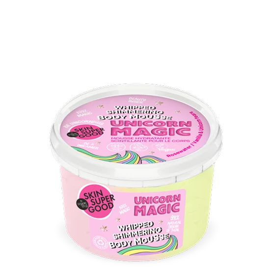 Skin Super Good Csillogó testápoló mousse - Unicorn Magic 250ml