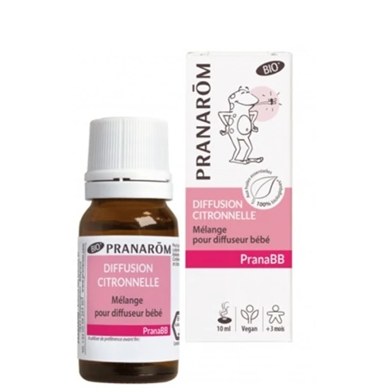 Pranarom PranaBB Citronella szúnyog és rovarriasztó illóolajkeverék diffúzorba - bio 10ml