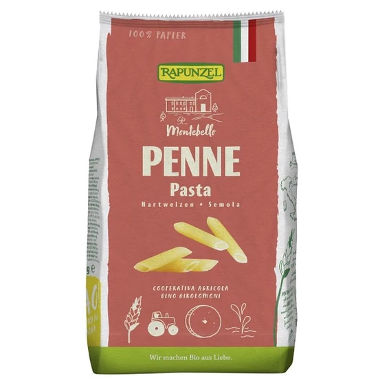 Rapunzel Penne durumdarás fehér - bio, vegán 500g