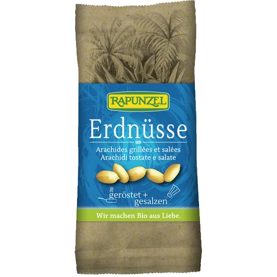 Rapunzel Földimogyoró, pörkölt, sózott - bio, gluténmentes, vegán 75g