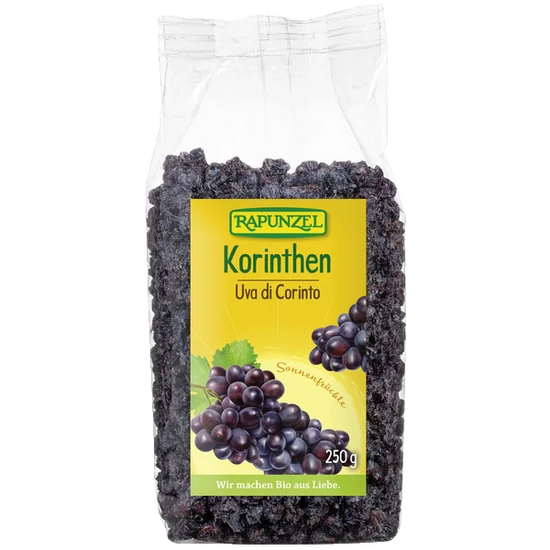 Rapunzel Mazsola Korintoszi kék szőlőből - bio, gluténmentes, vegán 250g