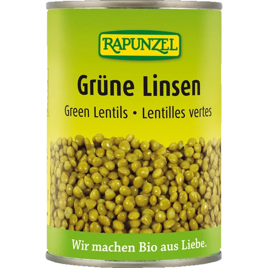 Rapunzel Zöld lencse lében - bio, gluténmentes, vegán 400g