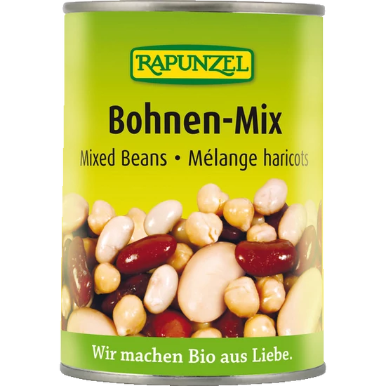 Rapunzel Vegyes bab lében - bio, gluténmentes, vegán 400g