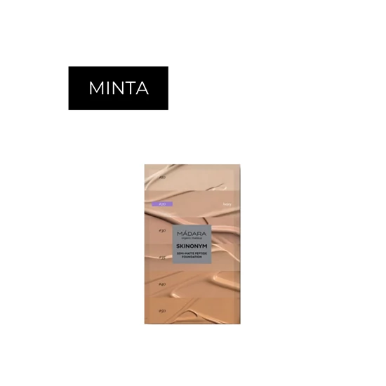 Mádara MAKEUP Skinonym Matt hatású alapozó peptidekkel - 20 Ivory - minta 2ml