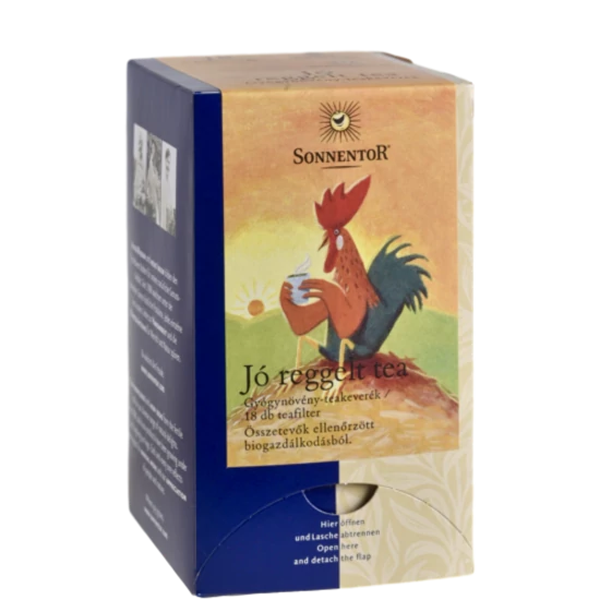 Sonnentor Bio Jó Reggelt gyógynövény tea - 18 filter 27g