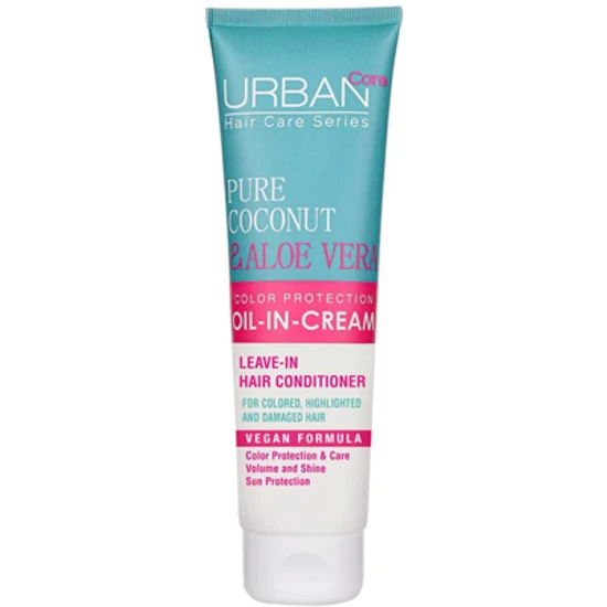 Urban Care Szín- és fényvédő öblítés nélküli krémes hajbalzsam kókuszolajjal és aloe verával 150ml