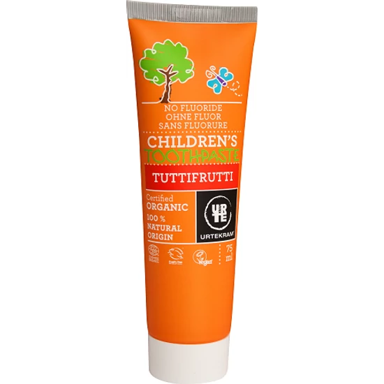 Urtekram Bio fluoridmentes fogkrém gyermek tutti-frutti ízű 75ml