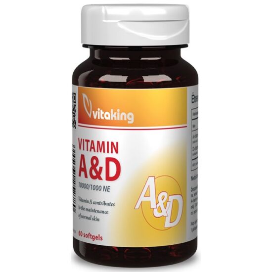 Vitaking A&amp;D vitamin 10000NE/1000NE - 60 gélkapszula