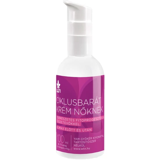 WTN WiseTreeNaturals Természetes progeszteron krém yam gyökér kivonattal 100ml 