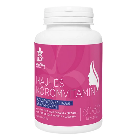 WTN WiseTreeNaturals Haj- és körömvitamin 60+60 kapszula