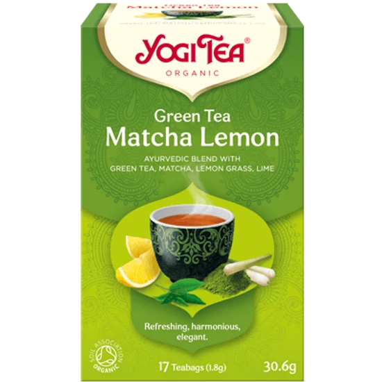 Yogi Tea Zöld Matcha citrom tea, 17 filter x 1.8g (30.6g)