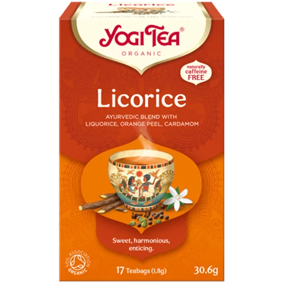 Yogi Tea Édesgyökér egyiptomi fűszer, 17 filter x 1.8g (30.6g)