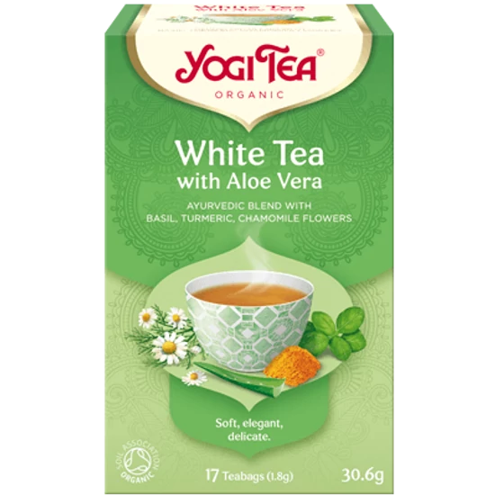 Yogi Tea Fehér tea aloe verával, 17 filter x 1.8g (30.6g)