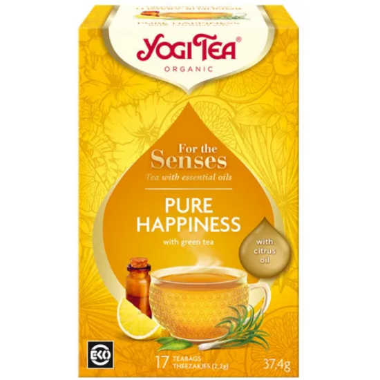 Yogi Tea 'Az érzékeknek' -  Tiszta boldogság, 17 filter x 2,2g (37,4g)