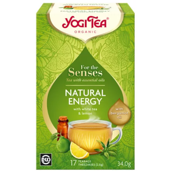 Yogi Tea 'Az érzékeknek' - Természetes energia, 17 filter x 2g (34g)
