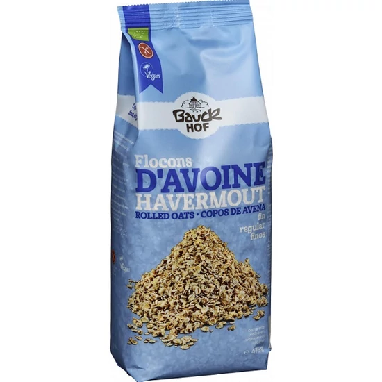 Bauckhof Zabpehely kisszemű - bio, vegán 475g