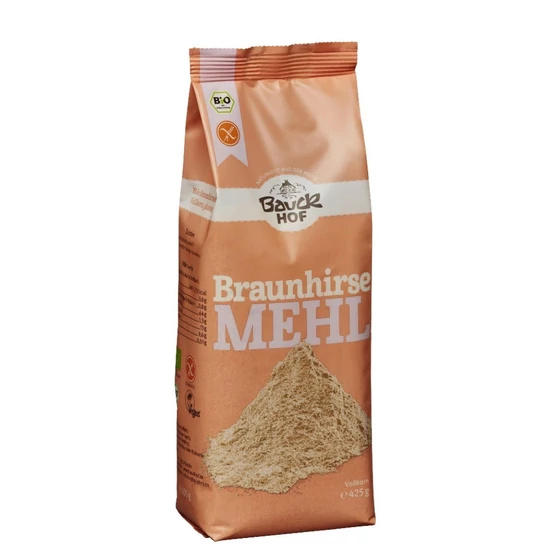 Bauckhof Teljes kiőrlésű barna kölesliszt - bio, gluténmentes, vegán 425g