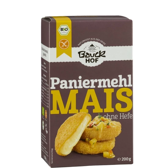 Bauckhof Kukorica panír morzsa - bio, gluténmentes, vegán 200g