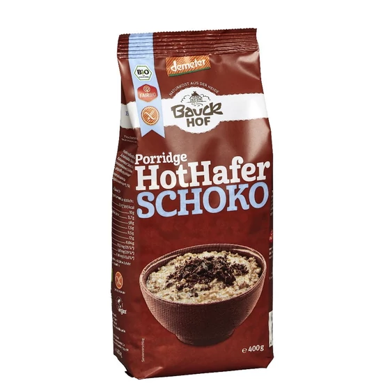 Bauckhof Meleg zabkása csokoládés - bio demeter, gluténmentes, vegán 400g