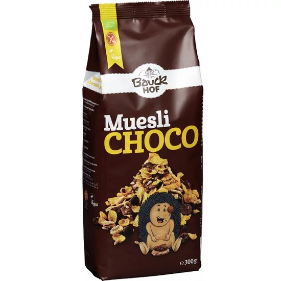 Bauckhof Müzli étcsokoládéval - bio, gluténmentes, vegán 300g