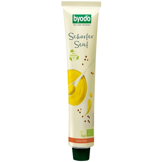 Byodo Extra erős mustár, tubusos - bio, gluténmentes, vegán 100ml