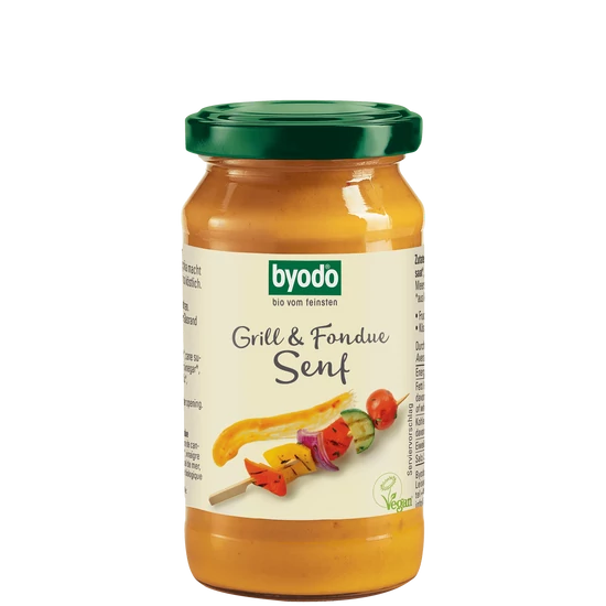 Byodo Grill és fondue mustár - bio, gluténmentes, vegán 200ml