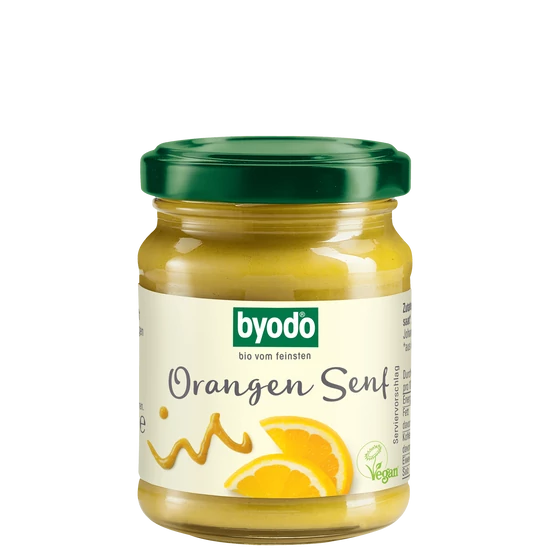 Byodo Narancsos mustár - bio, gluténmentes, vegán 125ml