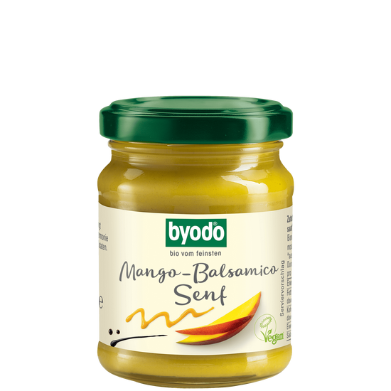 Byodo Mangós-balzsamecetes mustár - bio, gluténmentes, vegán 125ml
