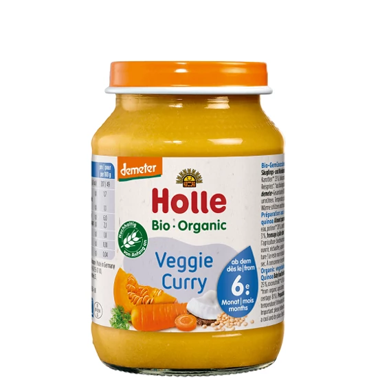 Holle Veggie Curry - bio demeter, gluténmentes 190g