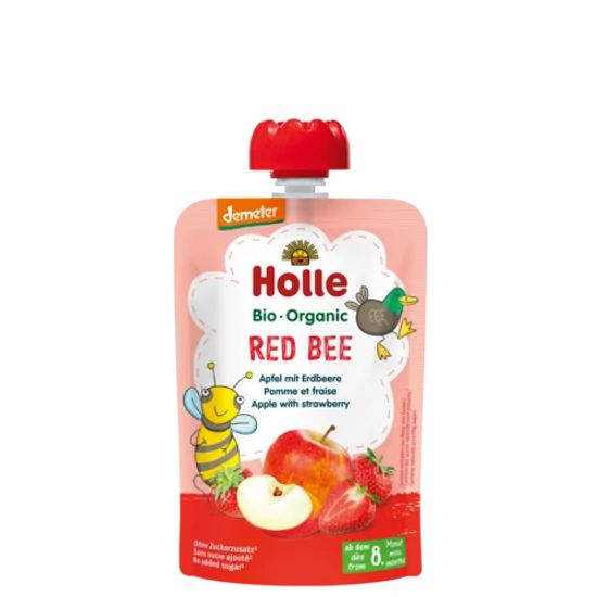 Holle Red Bee - Tasak alma eperrel - bio demeter, gluténmentes 100g