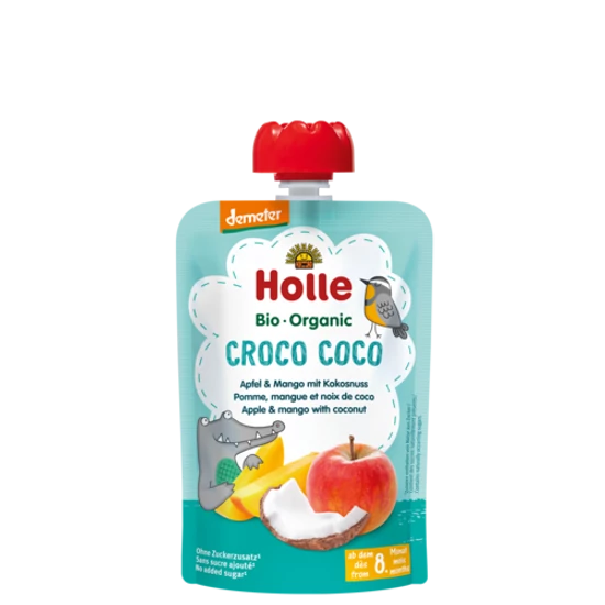 Holle Tasak - Croco Coco - alma mangóval és kókusszal - bio demeter, gluténmentes 100g