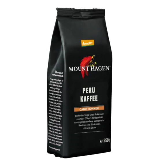 Mount Hagen Perui kávé, szemes - bio demeter, fair trade 250g
