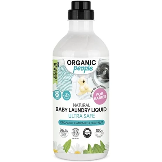 Organic People Öko Szenzitív Mosógél babaruhákhoz bio kamillával és mosódióval 1000ml