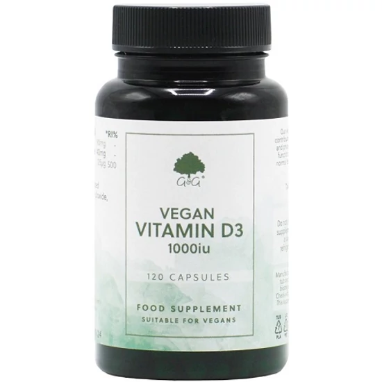 G&amp;G D3-vitamin vegán 1000NE 120 kapszula