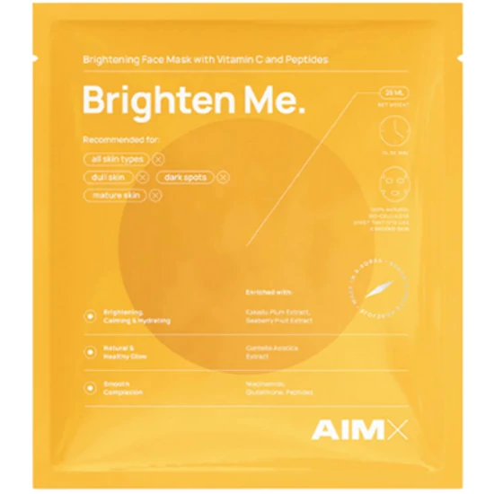 AIMX Brighten Me - Élénkítő arcmaszk C vitaminnal 25ml