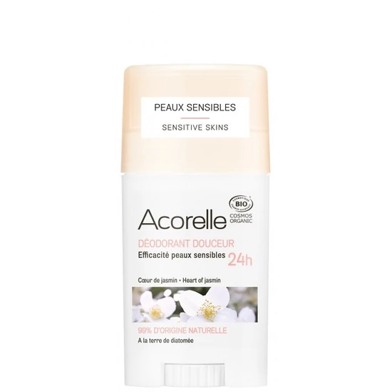 Acorelle Organikus Gyengéd dezodor stift - Jázmin 45g