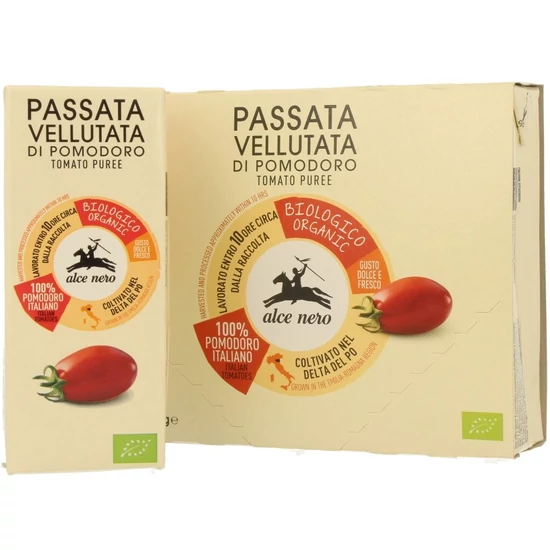 Alce Nero Paradicsompüré vellutata duo (krémes) - bio 3x200g