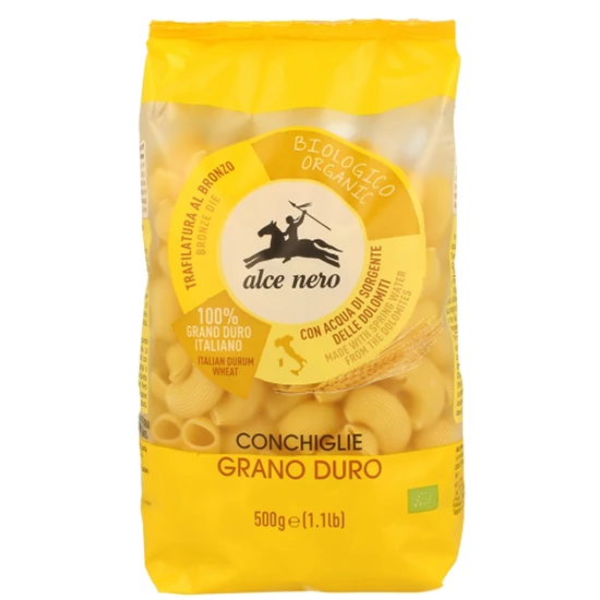 Alce Nero Durum Conchiglie (kagyló) - bio 500g