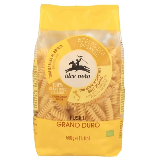 Alce Nero Durum fusilli (csavart orsó) - bio 500g