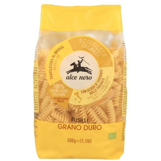 Alce Nero Durum fusilli (csavart orsó) - bio 500g