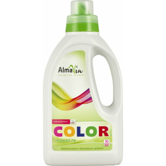 AlmaWin Color Folyékony mosószer koncentrátum színes ruhákhoz hársfavirág kivonattal - 10 mosásra 750ml