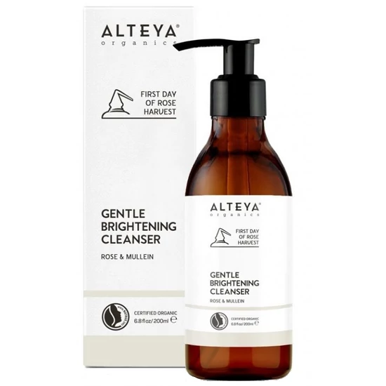 Organic Harmony Alteya Organics Bio Rózsa &amp; Mullein gyengéd arclemosó 200ml